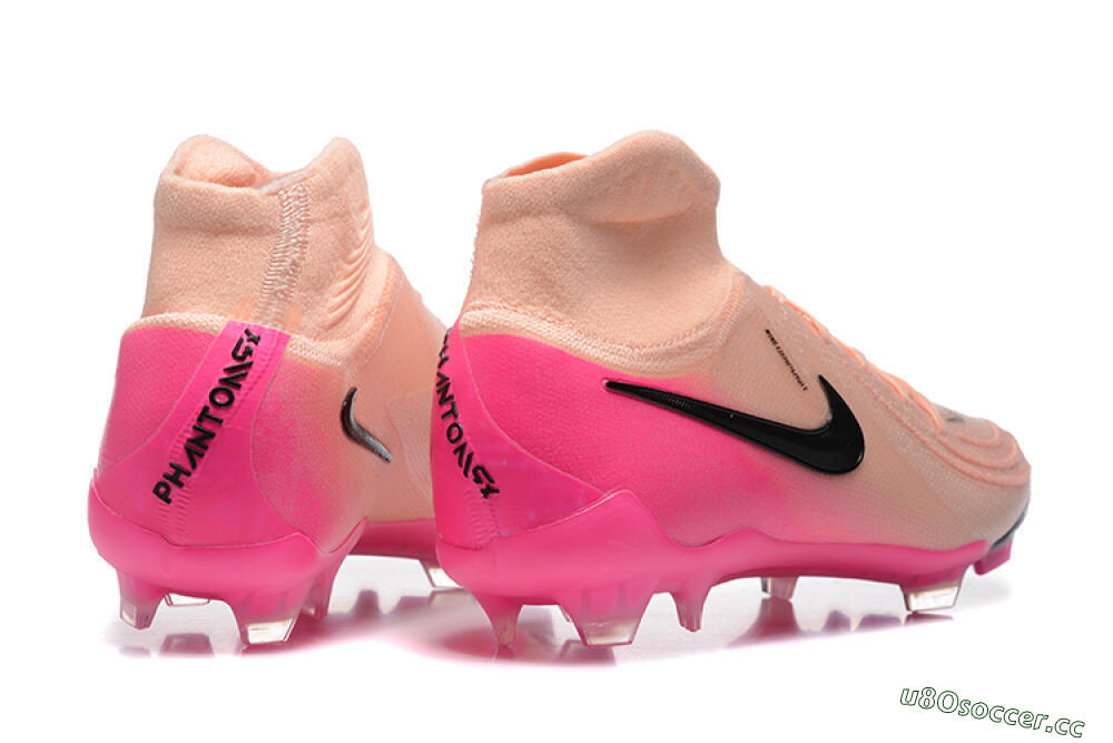 Men's Nike Phantom Luna Elite FG Firm Ground High-Tops Football Boots - Pink/Black/Blue 9