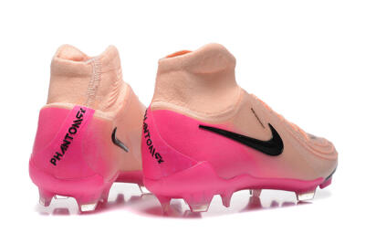 Men's Nike Phantom Luna Elite FG Firm Ground High-Tops Football Boots - Pink/Black/Blue