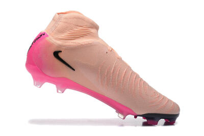Men's Nike Phantom Luna Elite FG Firm Ground High-Tops Football Boots - Pink/Black/Blue