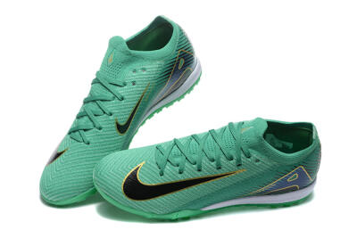 Men's Nike Air Zoom Mercurial Vapor 16 Elite TF Artificial Turf Low-Tops Football Shoes - Green/Black/Gold