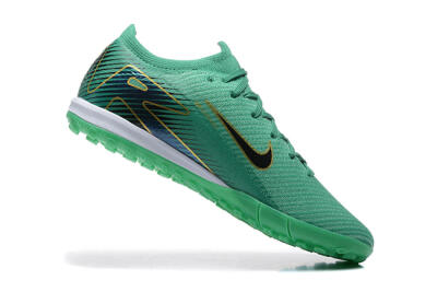 Men's Nike Air Zoom Mercurial Vapor 16 Elite TF Artificial Turf Low-Tops Football Shoes - Green/Black/Gold