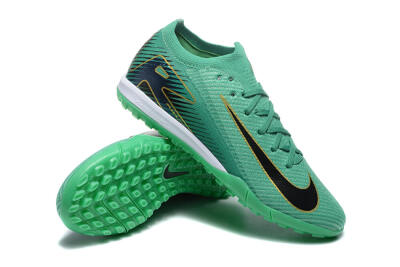 Men's Nike Air Zoom Mercurial Vapor 16 Elite TF Artificial Turf Low-Tops Football Shoes - Green/Black/Gold