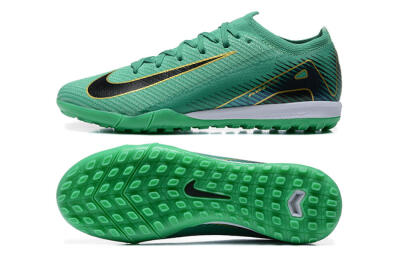 Men's Nike Air Zoom Mercurial Vapor 16 Elite TF Artificial Turf Low-Tops Football Shoes - Green/Black/Gold