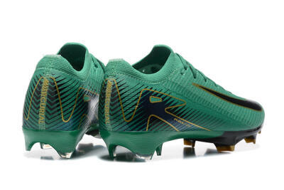 Men's Nike Air Zoom Mercurial Vapor 16 Elite FG Firm Ground Low-Tops Football Boots - Green/Black/Gold