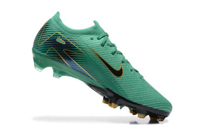 Men's Nike Air Zoom Mercurial Vapor 16 Elite FG Firm Ground Low-Tops Football Boots - Green/Black/Gold