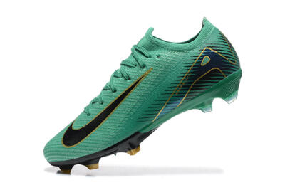 Men's Nike Air Zoom Mercurial Vapor 16 Elite FG Firm Ground Low-Tops Football Boots - Green/Black/Gold