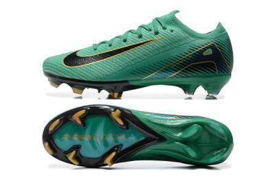 Men's Nike Air Zoom Mercurial Vapor 16 Elite FG Firm Ground Low-Tops Football Boots - Green/Black/Gold