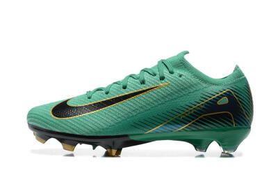 Men's Nike Air Zoom Mercurial Vapor 16 Elite FG Firm Ground Low-Tops Football Boots - Green/Black/Gold