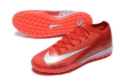 Men's Nike Air Zoom Mercurial Vapor 16 Elite TF Artificial Turf Low-Tops Football Shoes - Red/White