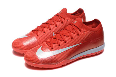 Men's Nike Air Zoom Mercurial Vapor 16 Elite TF Artificial Turf Low-Tops Football Shoes - Red/White