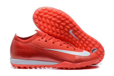 Men's Nike Air Zoom Mercurial Vapor 16 Elite TF Artificial Turf Low-Tops Football Shoes - Red/White