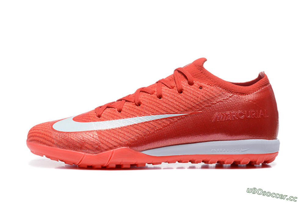 Men's Nike Air Zoom Mercurial Vapor 16 Elite TF Artificial Turf Low-Tops Football Shoes - Red/White 0