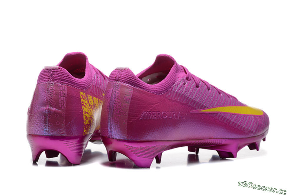 Men's Nike Air Zoom Mercurial Vapor 16 Elite FG Firm Ground Low-Tops Football Boots - Pink/Yellow 9