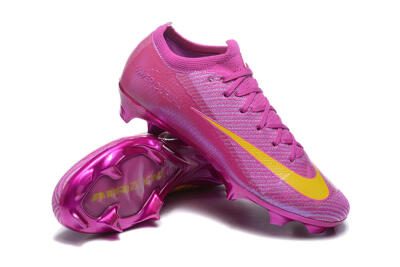 Men's Nike Air Zoom Mercurial Vapor 16 Elite FG Firm Ground Low-Tops Football Boots - Pink/Yellow
