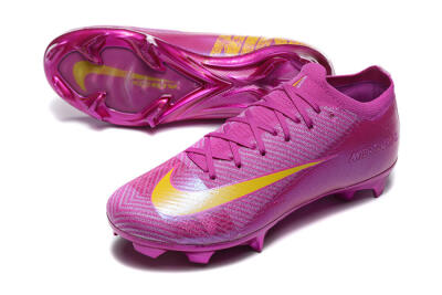 Men's Nike Air Zoom Mercurial Vapor 16 Elite FG Firm Ground Low-Tops Football Boots - Pink/Yellow
