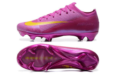 Men's Nike Air Zoom Mercurial Vapor 16 Elite FG Firm Ground Low-Tops Football Boots - Pink/Yellow