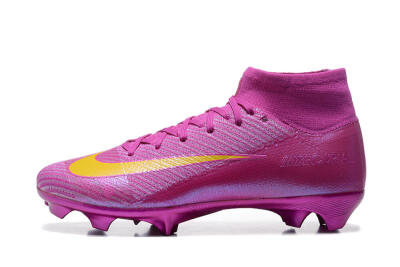 Men's Nike Air Zoom Mercurial Superfly 10 Elite FG Firm Ground High-Tops Football Boots - PurpleYellow