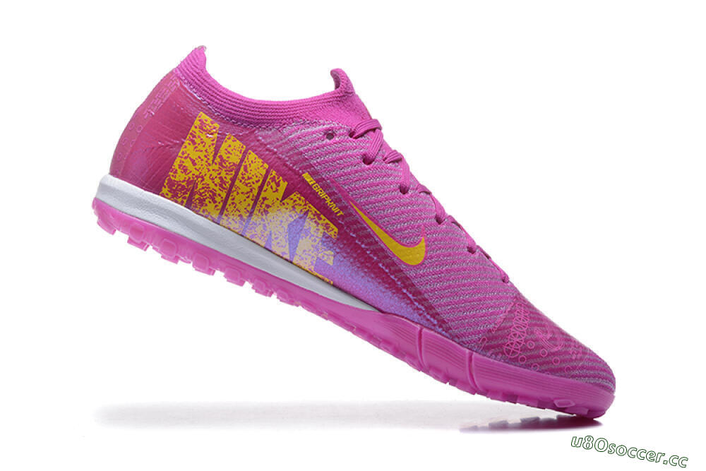 Men's Nike Air Zoom Mercurial Vapor 16 Elite TF Artificial Turf Low-Tops Football Shoes - Pink/Yellow/White 7