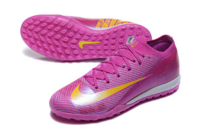 Men's Nike Air Zoom Mercurial Vapor 16 Elite TF Artificial Turf Low-Tops Football Shoes - Pink/Yellow/White