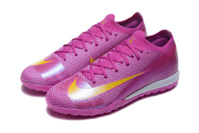Men's Nike Air Zoom Mercurial Vapor 16 Elite TF Artificial Turf Low-Tops Football Shoes - Pink/Yellow/White