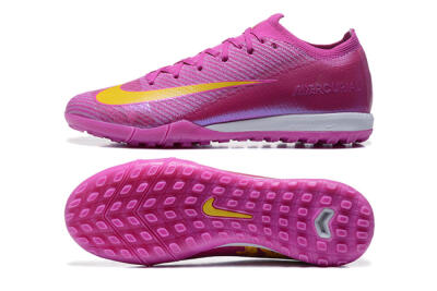 Men's Nike Air Zoom Mercurial Vapor 16 Elite TF Artificial Turf Low-Tops Football Shoes - Pink/Yellow/White