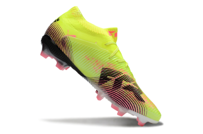 Men's Puma Future 8 Ultimate FG Firm Ground Low-Tops Football Boots - Yellow/Pink/Black