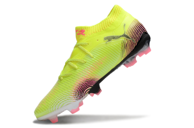 Men's Puma Future 8 Ultimate FG Firm Ground Low-Tops Football Boots - Yellow/Pink/Black