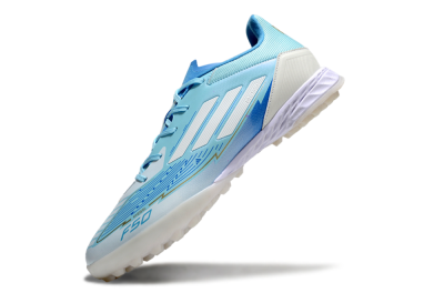 Men's Adidas F50 Pro TF Artificial Turf Low-Tops Football Shoes - Jade/White/Beige