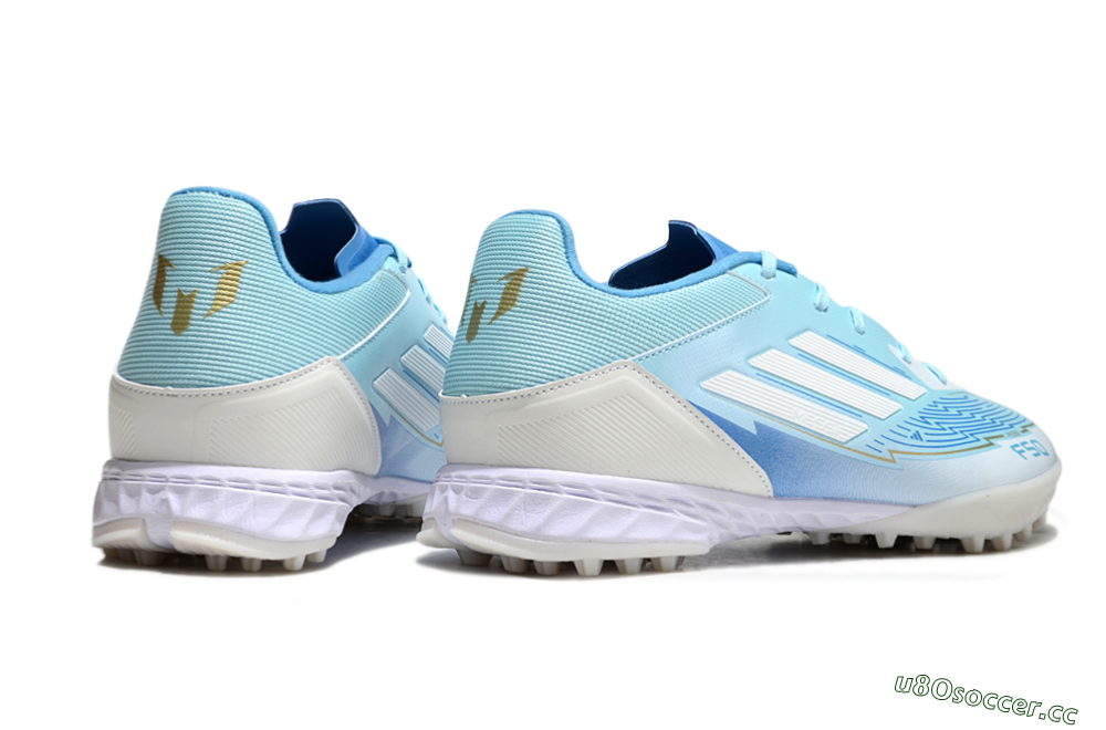 Men's Adidas F50 Pro TF Artificial Turf Low-Tops Football Shoes - Jade/White/Beige 6