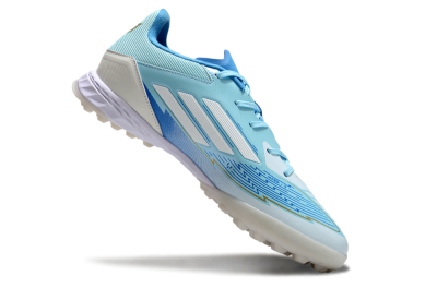 Men's Adidas F50 Pro TF Artificial Turf Low-Tops Football Shoes - Jade/White/Beige