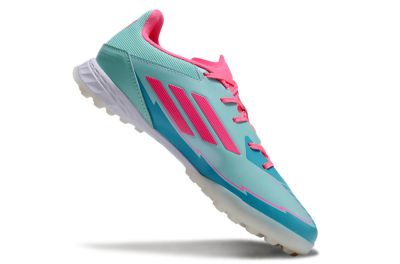 Men's Adidas F50 Pro TF Artificial Turf Low-Tops Football Shoes - Jade/Pink/White