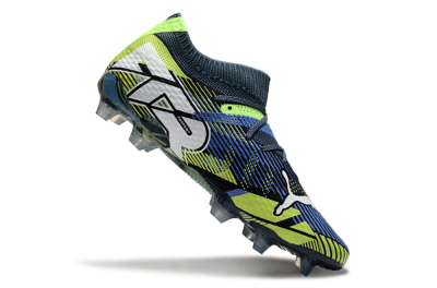 Men's Puma Future Ultimate FG Firm Ground Low-Tops Football Boots - Black/Yellow/Blue