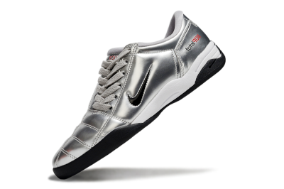 Men's Nike Total 90 II IC Indoor & Futsal Low-Tops Football Shoes - Silver/Black/White