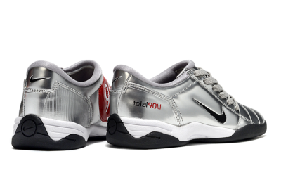 Men's Nike Total 90 II IC Indoor & Futsal Low-Tops Football Shoes - Silver/Black/White