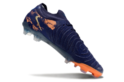 Unisex Nike Phantom Luna Elite FG Firm Ground Low-Tops Football Boots - Blue/White/Orange
