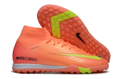 Unisex Nike Air Zoom Mercurial Superfly 9 Elite TF Artificial Turf High-Tops Football Shoes - Red/Yellow/White