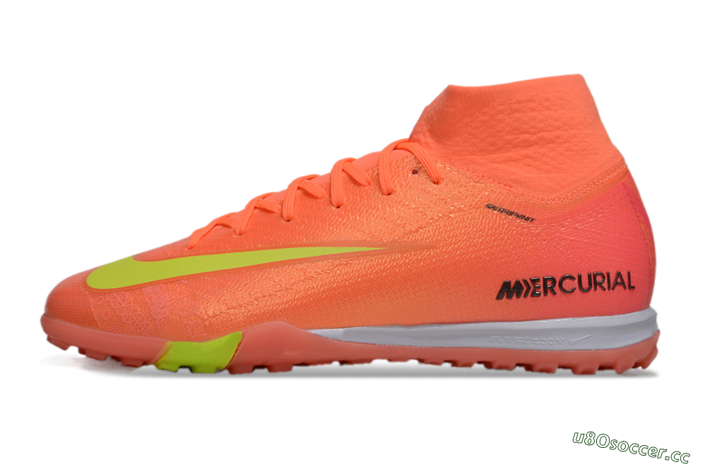 Unisex Nike Air Zoom Mercurial Superfly 9 Elite TF Artificial Turf High-Tops Football Shoes - Red/Yellow/White 0