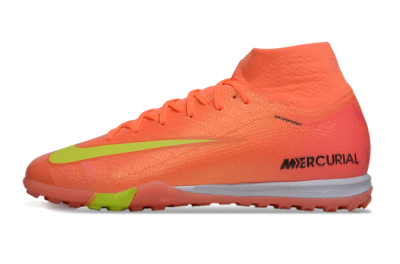 Unisex Nike Air Zoom Mercurial Superfly 9 Elite TF Artificial Turf High-Tops Football Shoes - Red/Yellow/White