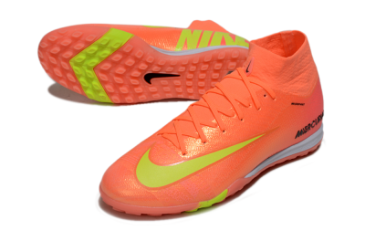 Unisex Nike Air Zoom Mercurial Superfly 9 Elite TF Artificial Turf High-Tops Football Shoes - Red/Yellow/White