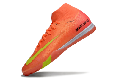 Unisex Nike Air Zoom Mercurial Superfly 9 Elite TF Artificial Turf High-Tops Football Shoes - Red/Yellow/White