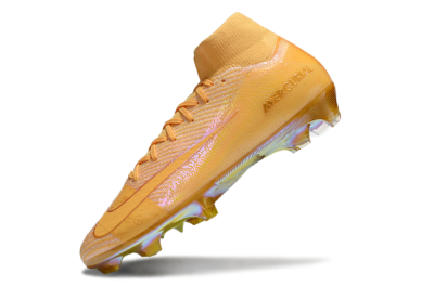 Unisex Nike Air Zoom Mercurial Superfly 10 Elite FG Firm Ground High-Tops Football Boots - Gold/Gold