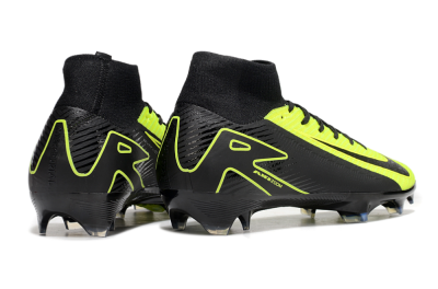 Unisex Nike Air Zoom Mercurial Superfly 10 Elite FG Firm Ground High-Tops Football Boots - Black/Yellow