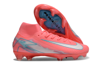 Unisex Nike Air Zoom Mercurial Superfly 10 Elite FG Firm Ground High-Tops Football Boots - Red/Silver/Blue