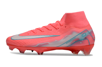 Unisex Nike Air Zoom Mercurial Superfly 10 Elite FG Firm Ground High-Tops Football Boots - Red/Silver/Blue