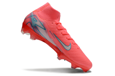 Unisex Nike Air Zoom Mercurial Superfly 10 Elite FG Firm Ground High-Tops Football Boots - Red/Silver/Blue