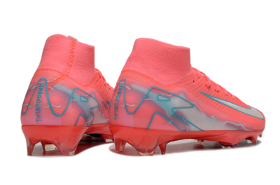 Unisex Nike Air Zoom Mercurial Superfly 10 Elite FG Firm Ground High-Tops Football Boots - Red/Silver/Blue