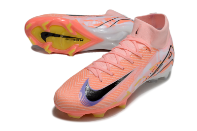 Unisex Nike Air Zoom Mercurial Superfly 10 Elite FG Firm Ground High-Tops Football Boots - Pink/Black/Purple