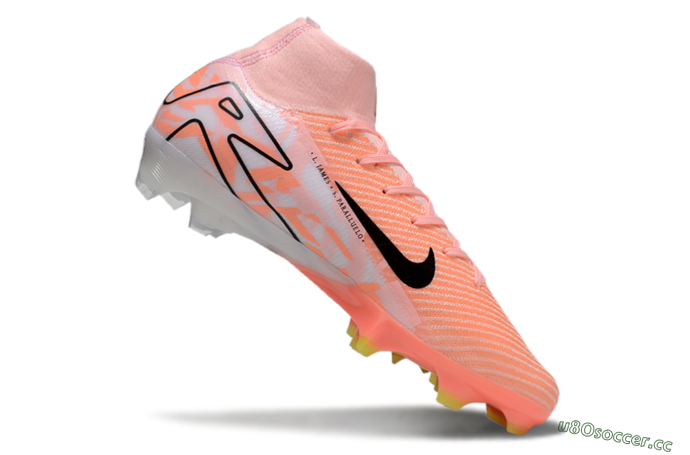 Unisex Nike Air Zoom Mercurial Superfly 10 Elite FG Firm Ground High-Tops Football Boots - Pink/Black/Purple 4