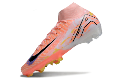 Unisex Nike Air Zoom Mercurial Superfly 10 Elite FG Firm Ground High-Tops Football Boots - Pink/Black/Purple