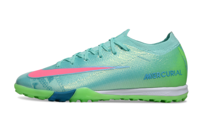 Men's Nike Air Zoom Mercurial Vapor 16 Elite TF Artificial Turf Low-Tops Football Shoes - Jade/Pink/White